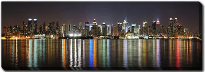 New York At Night Canvas Art