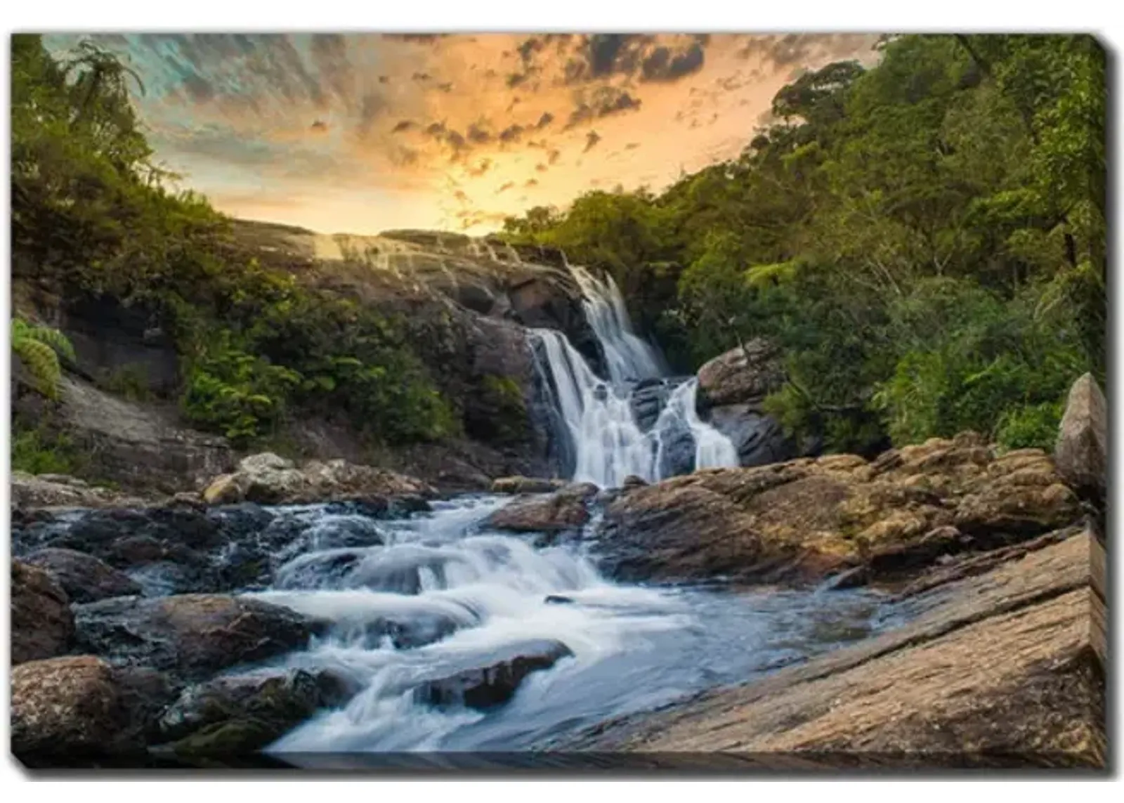 Bakers Falls Canvas Art