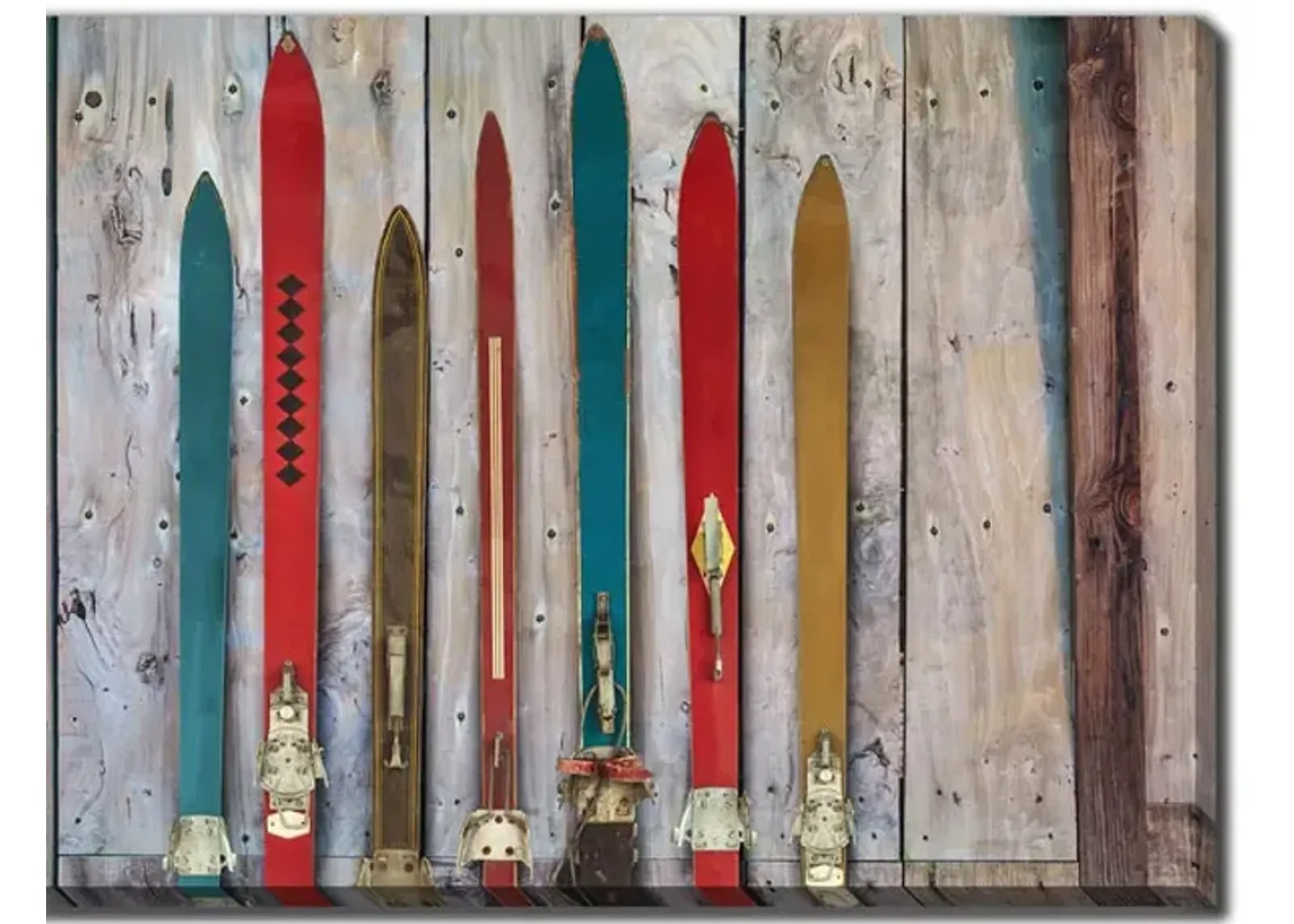 Vintage Skis Canvas Art