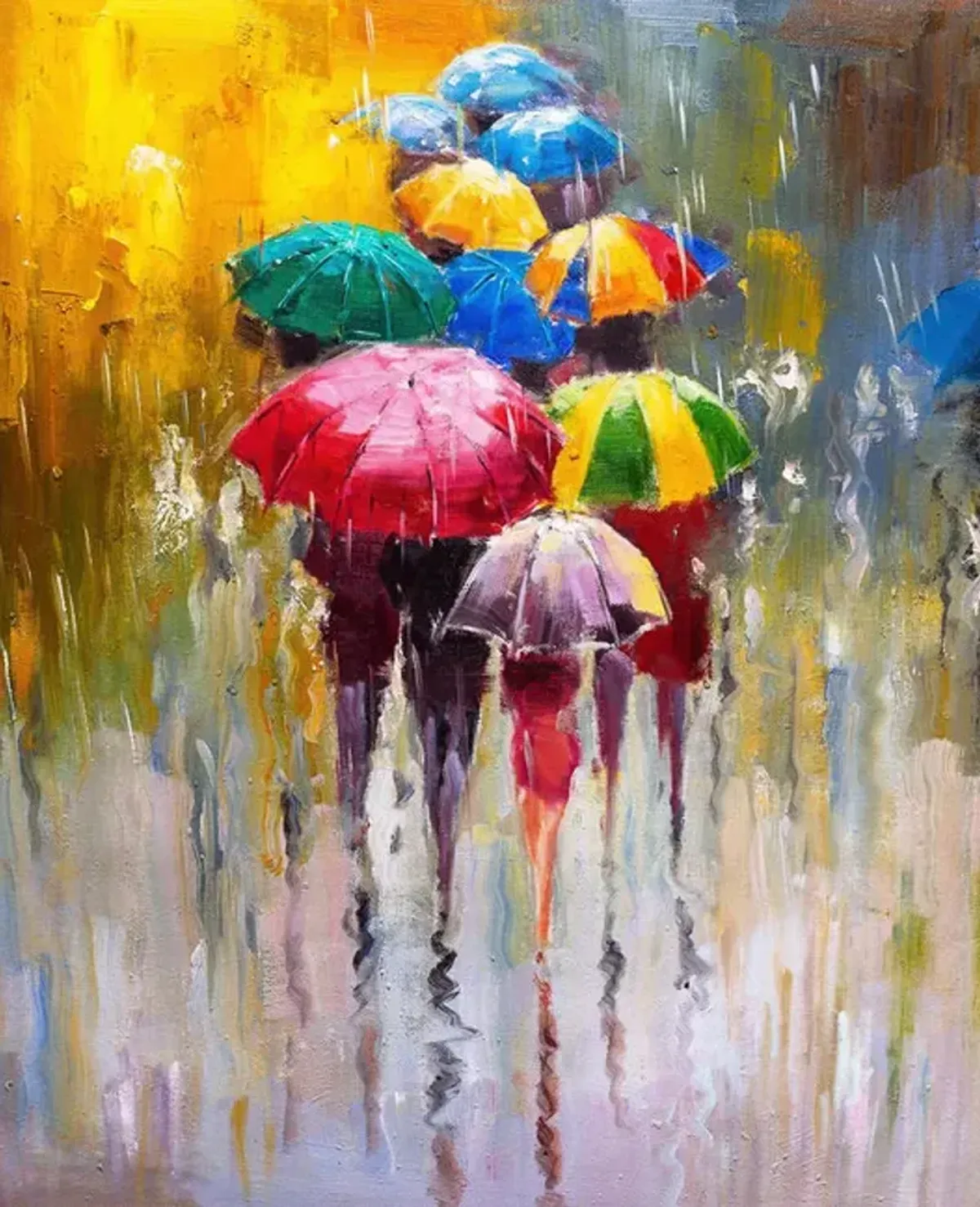 Umbrella Statement Giclee Canvas Art