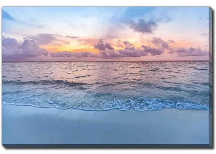 Sunset Sea Sand Canvas Art