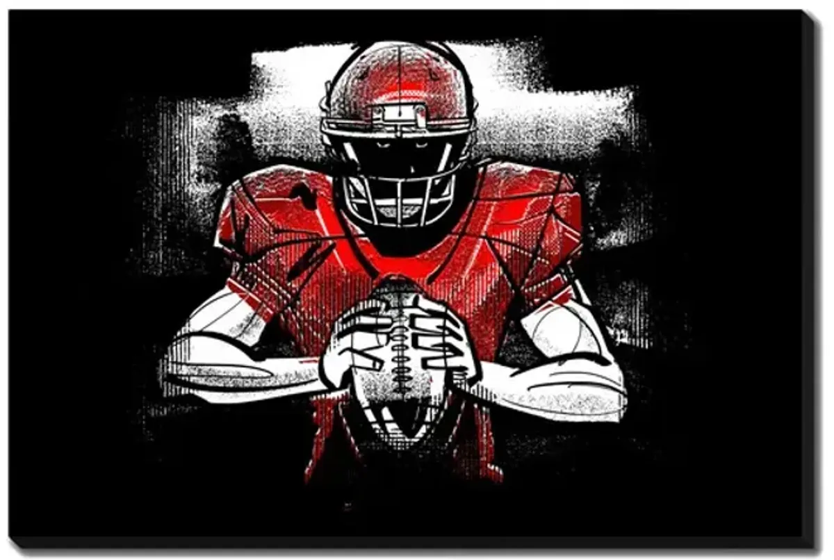 Football Player Canvas Art