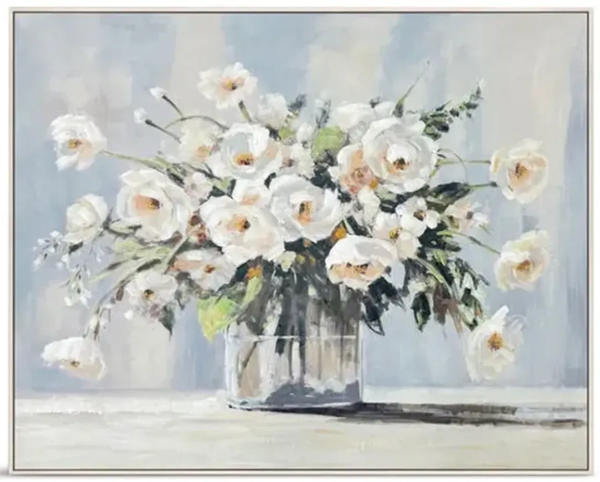 Morning Arrangement Canvas Framed Art