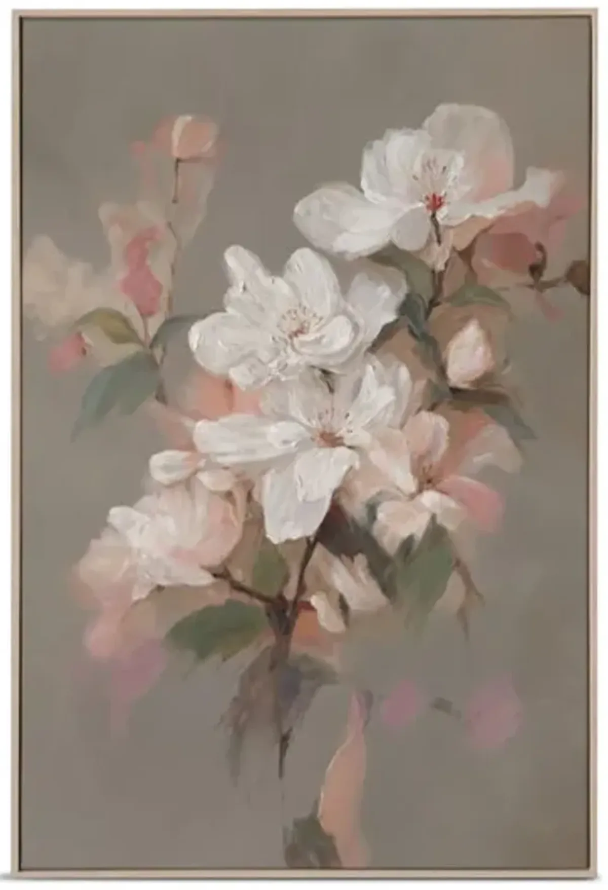 Petal Poise Canvas Framed Art