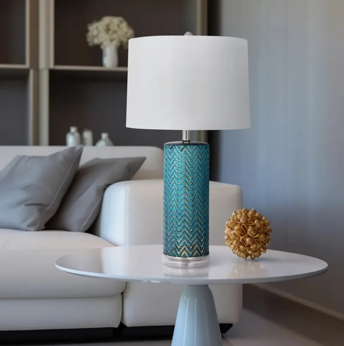 Chevron Table Lamp