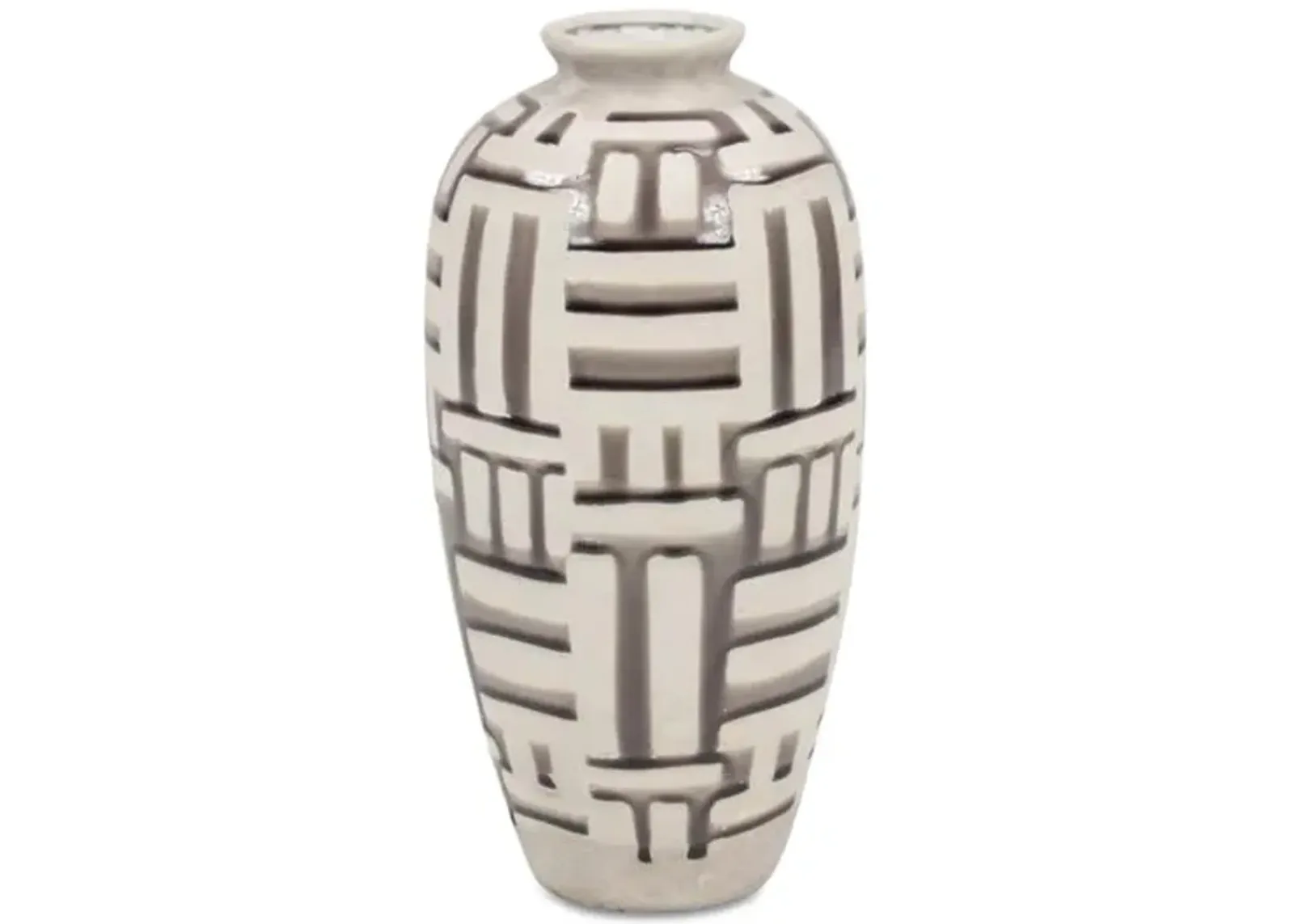 Ivory Pattern Vase