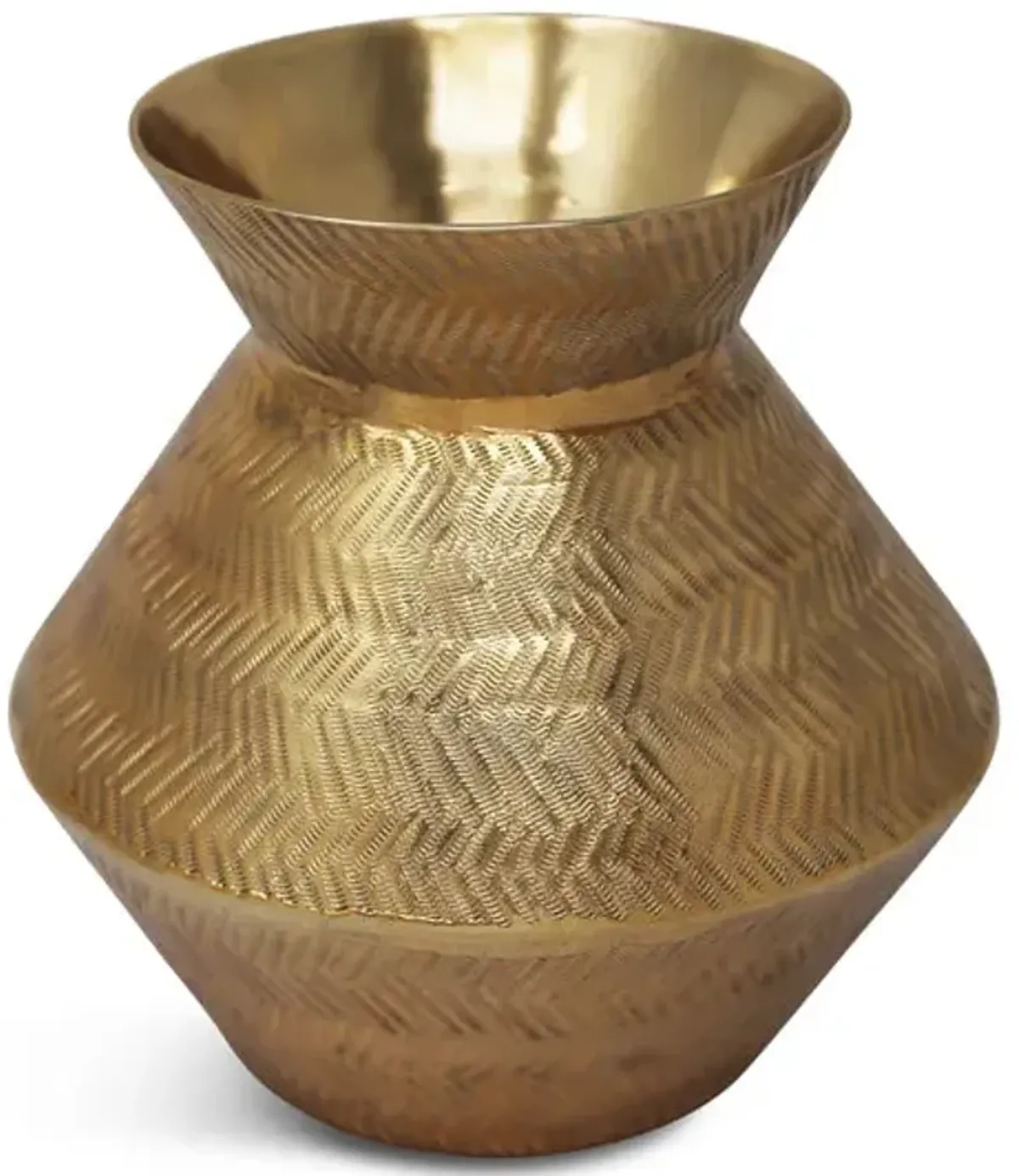 Gold Etched Vase