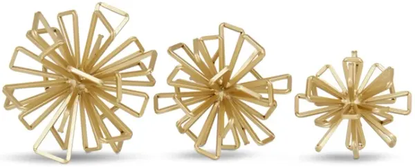 Set 3 Gold Sculptures