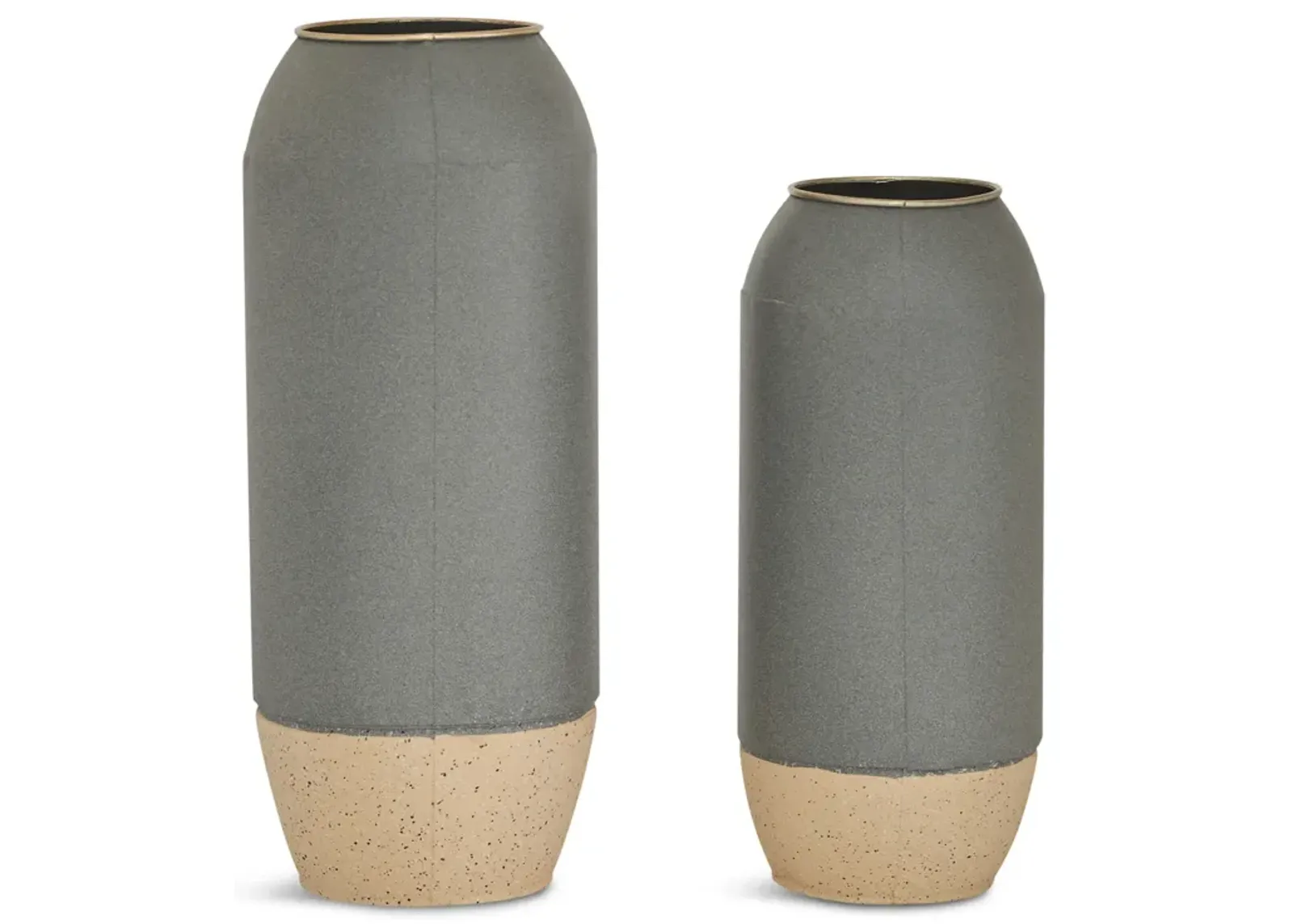 Metal Vases - Set of 2 