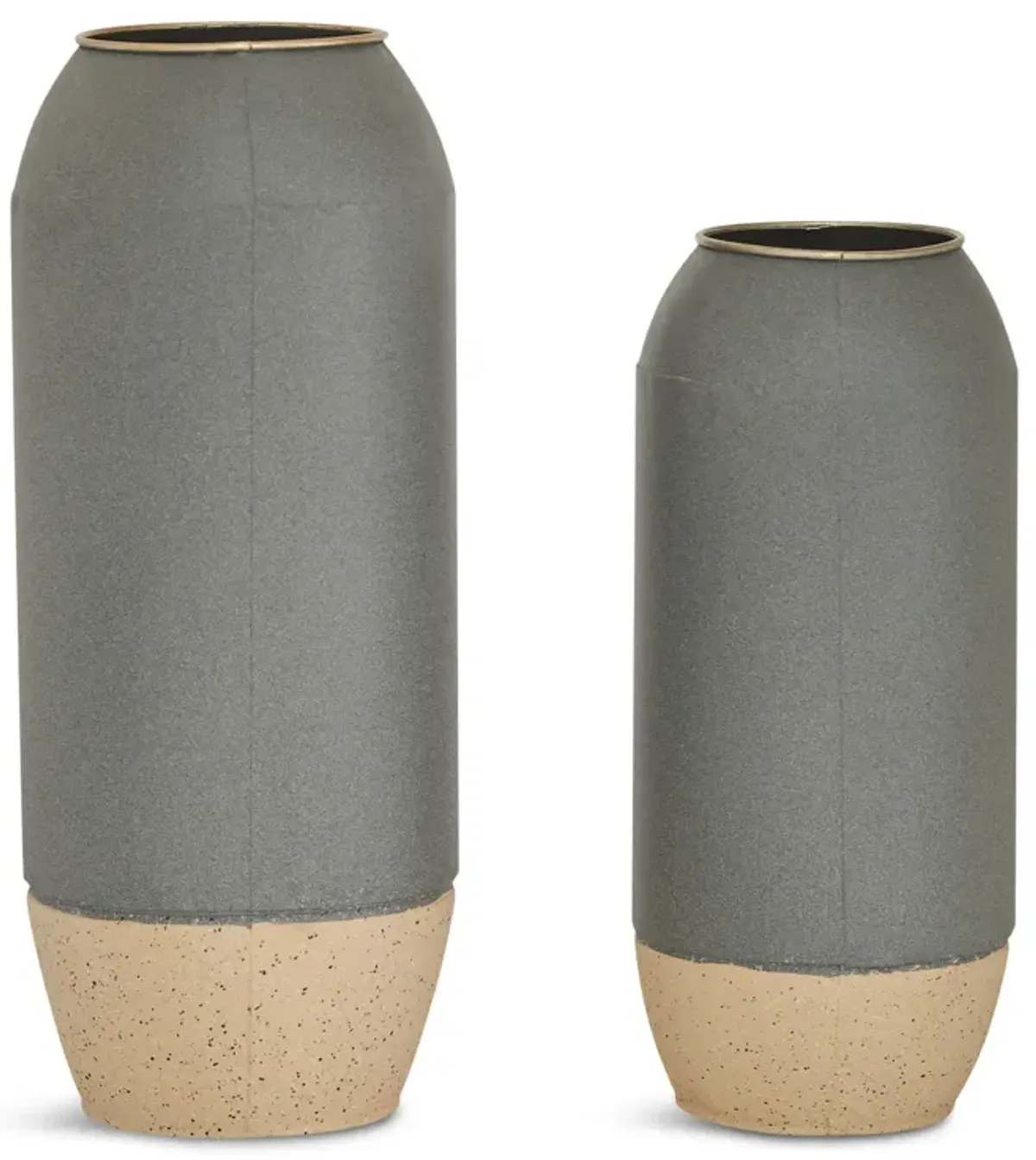 Metal Vases - Set of 2 