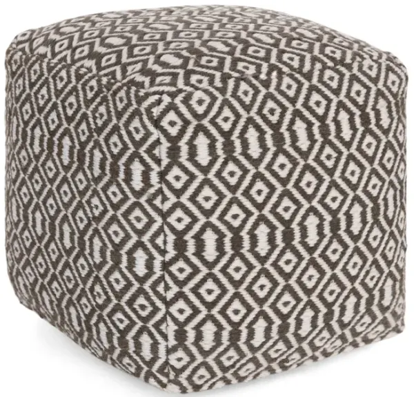 Daisy Square Pouf