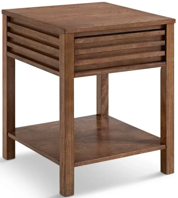 Celeste End Table - Brown Oak