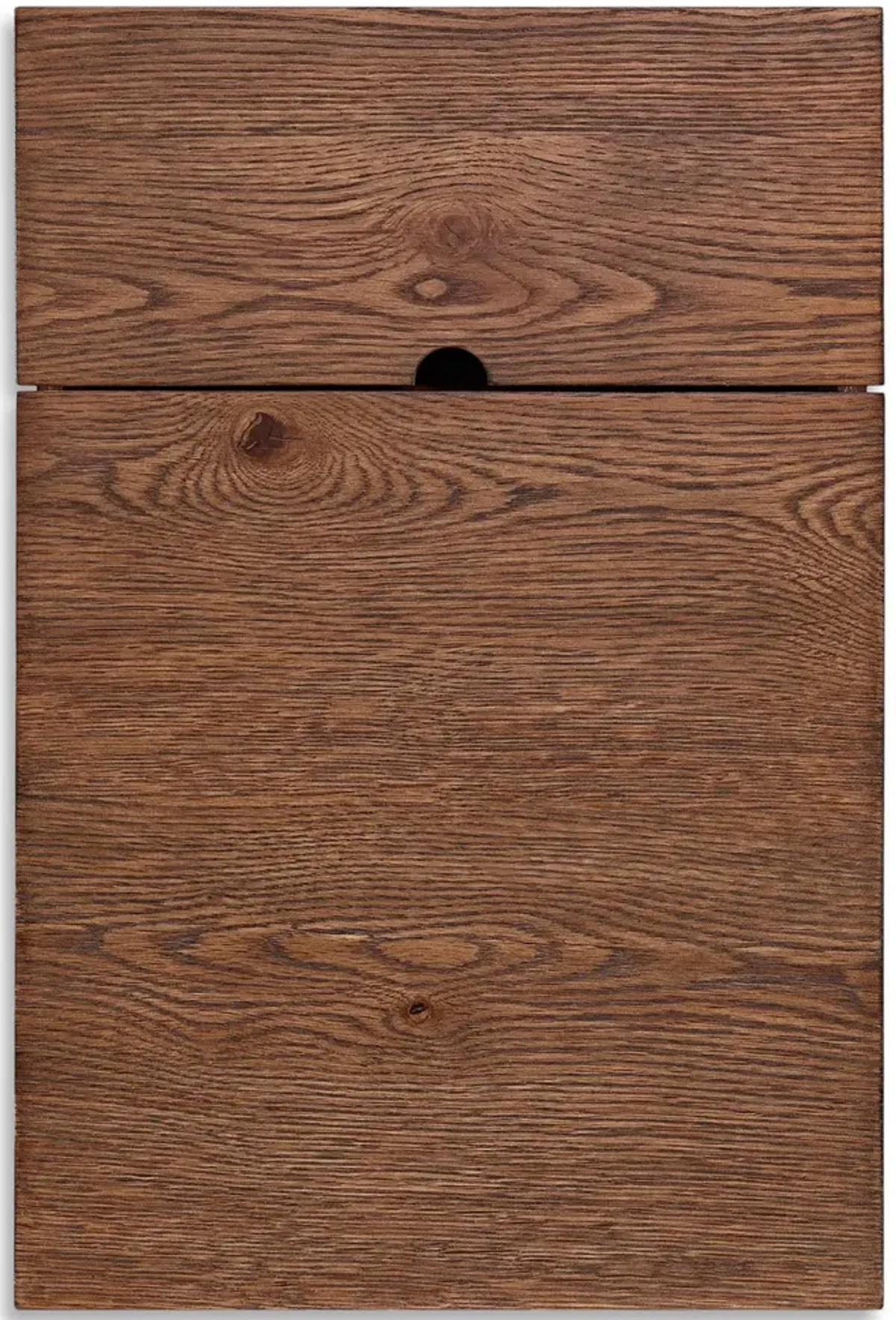 Celeste Chairside Table - Brown Oak