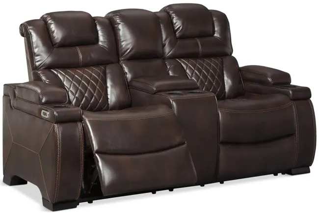 Mueller Power Reclining Loveseat With Console