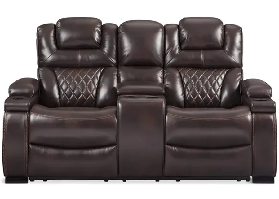 Mueller Power Reclining Loveseat With Console