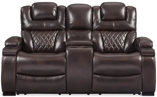 Mueller Power Reclining Loveseat With Console