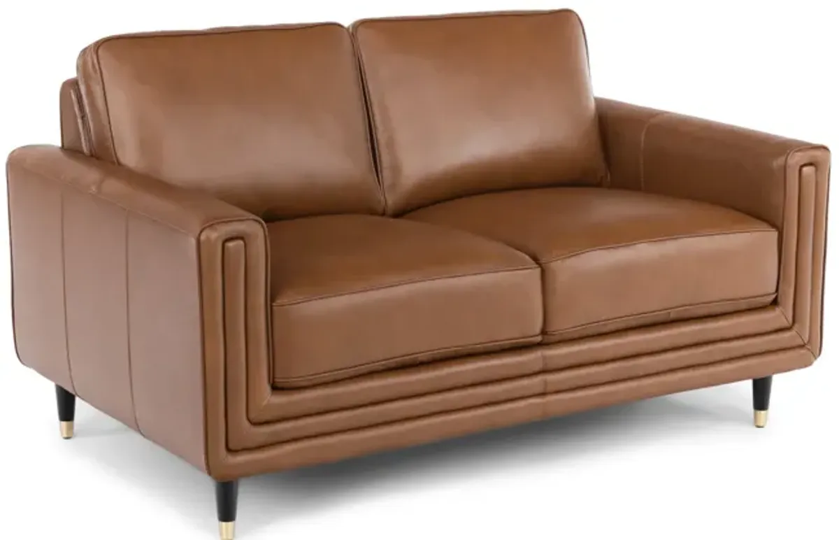 Byron Leather Loveseat