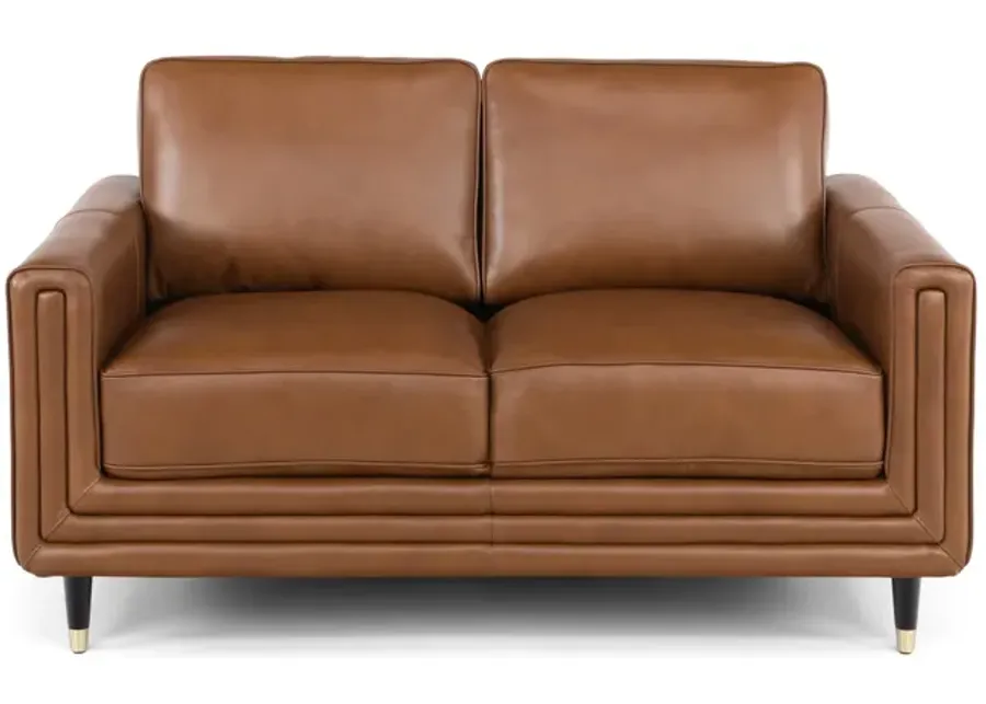 Byron Leather Loveseat