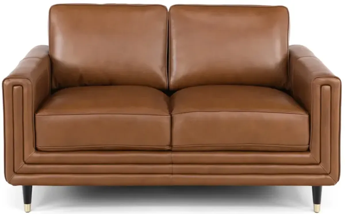 Byron Leather Loveseat