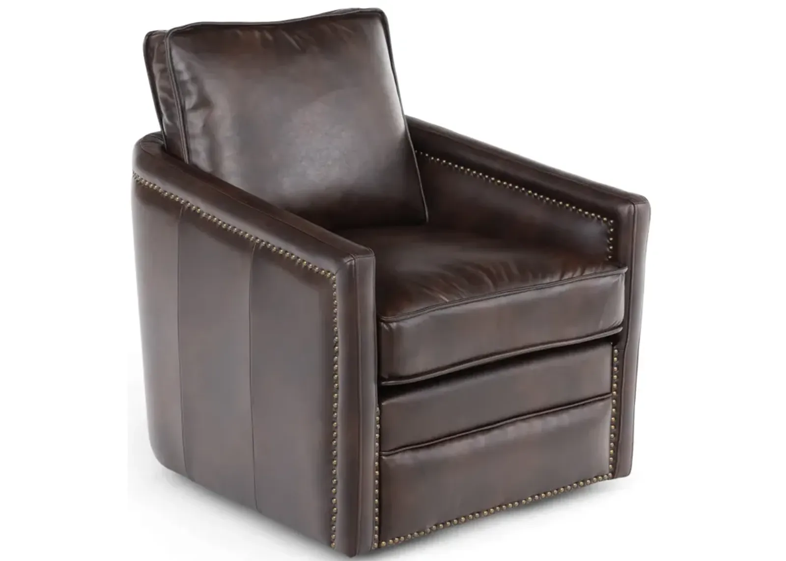 Itasca Swivel Chair - Dark Brown