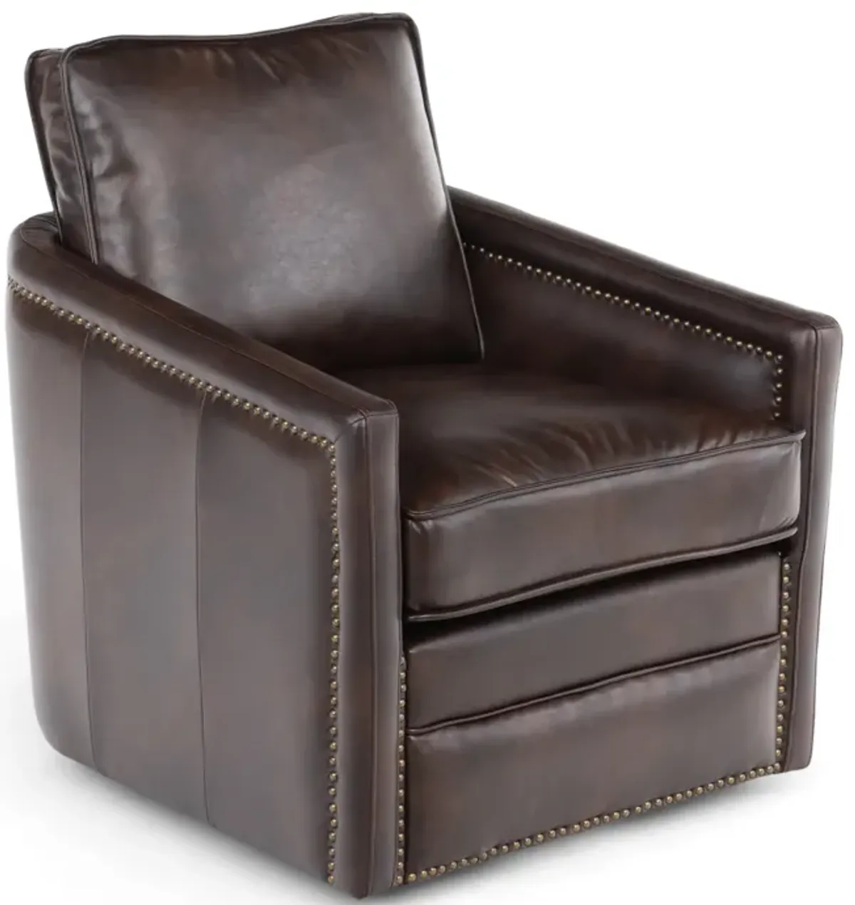 Itasca Swivel Chair - Dark Brown