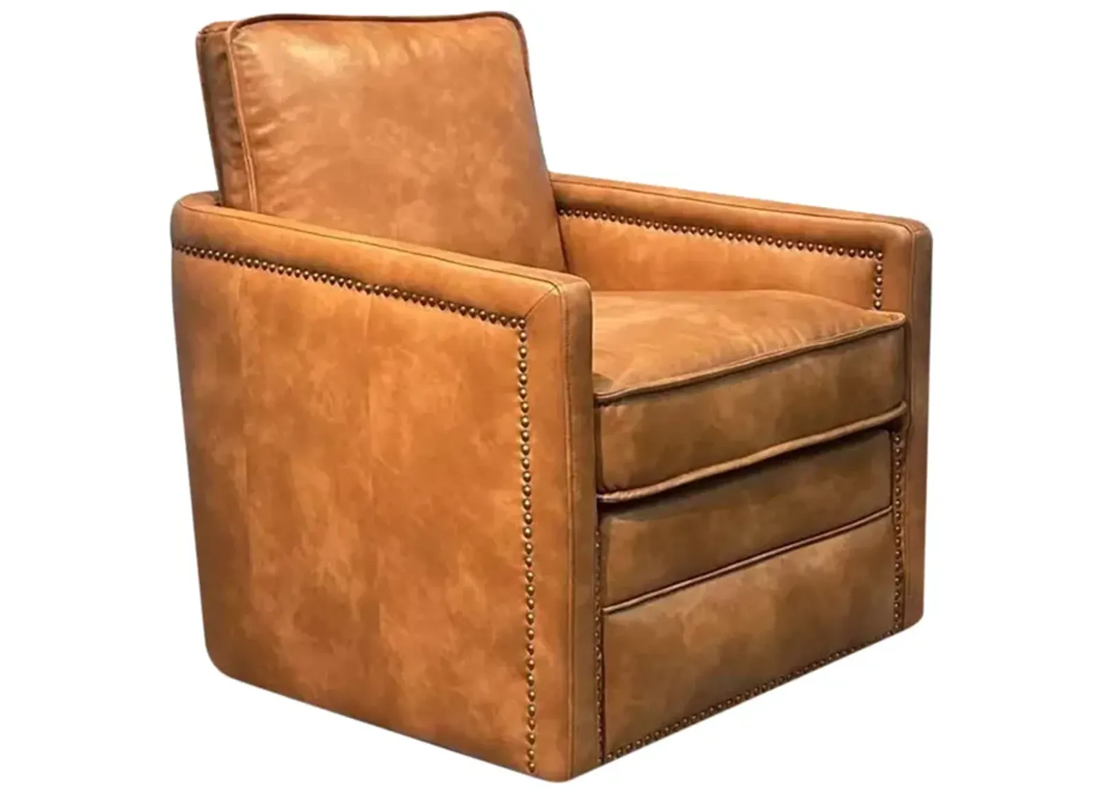 Itasca Swivel Chair - Cognac