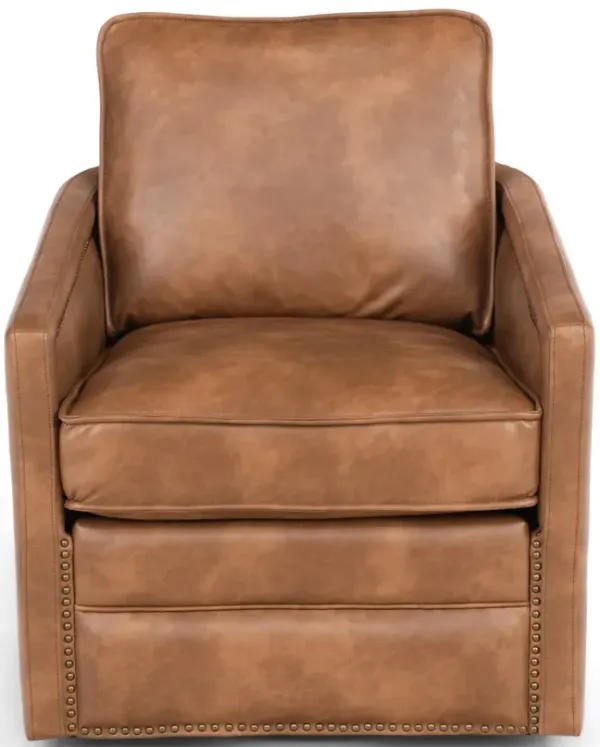 Itasca Swivel Chair - Cognac