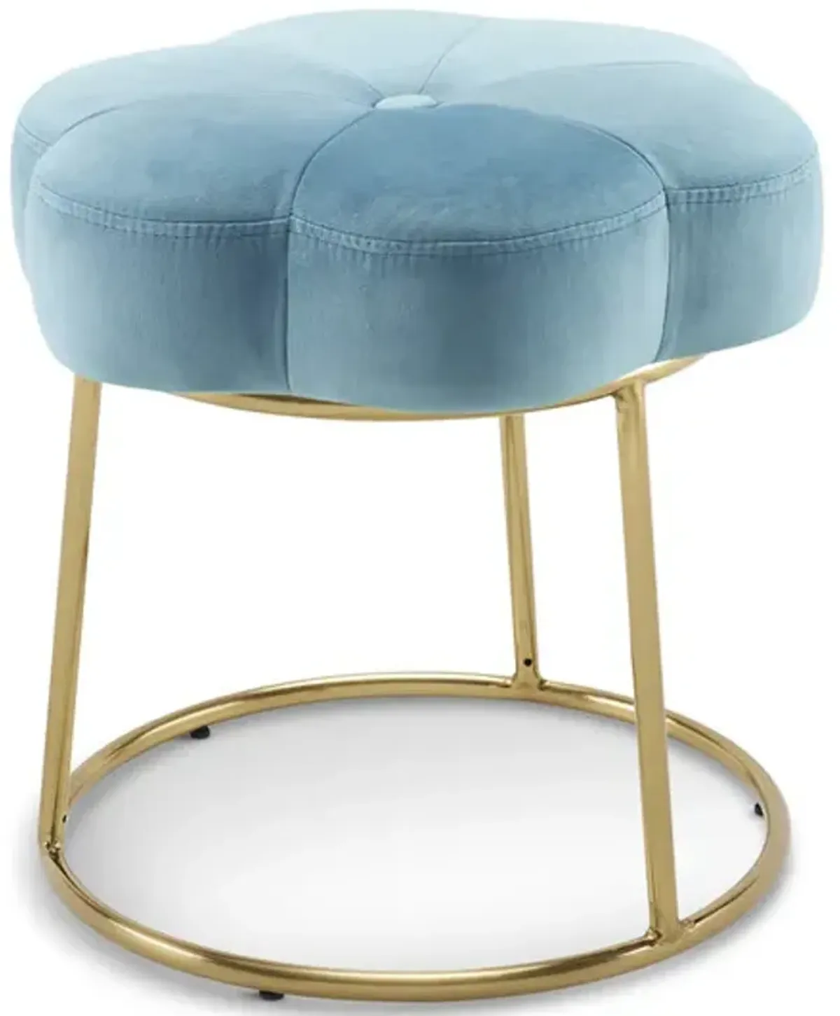 Dahlia Vanity Stool - Blue