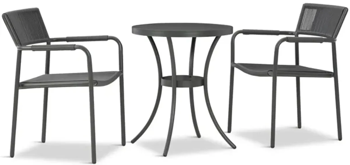 Crystal Breeze 3 Piece Bistro Set