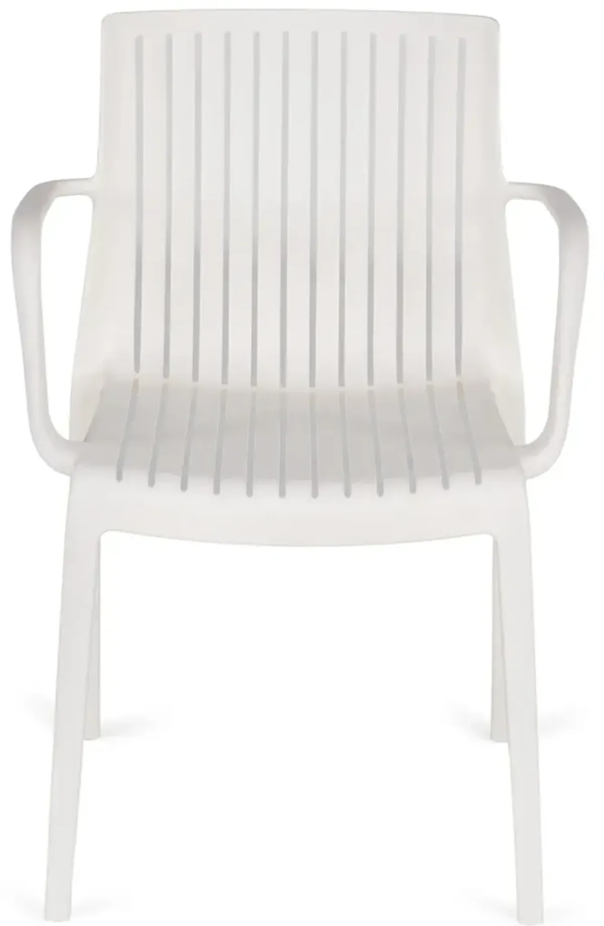 Milos Slat Dining Chair - White