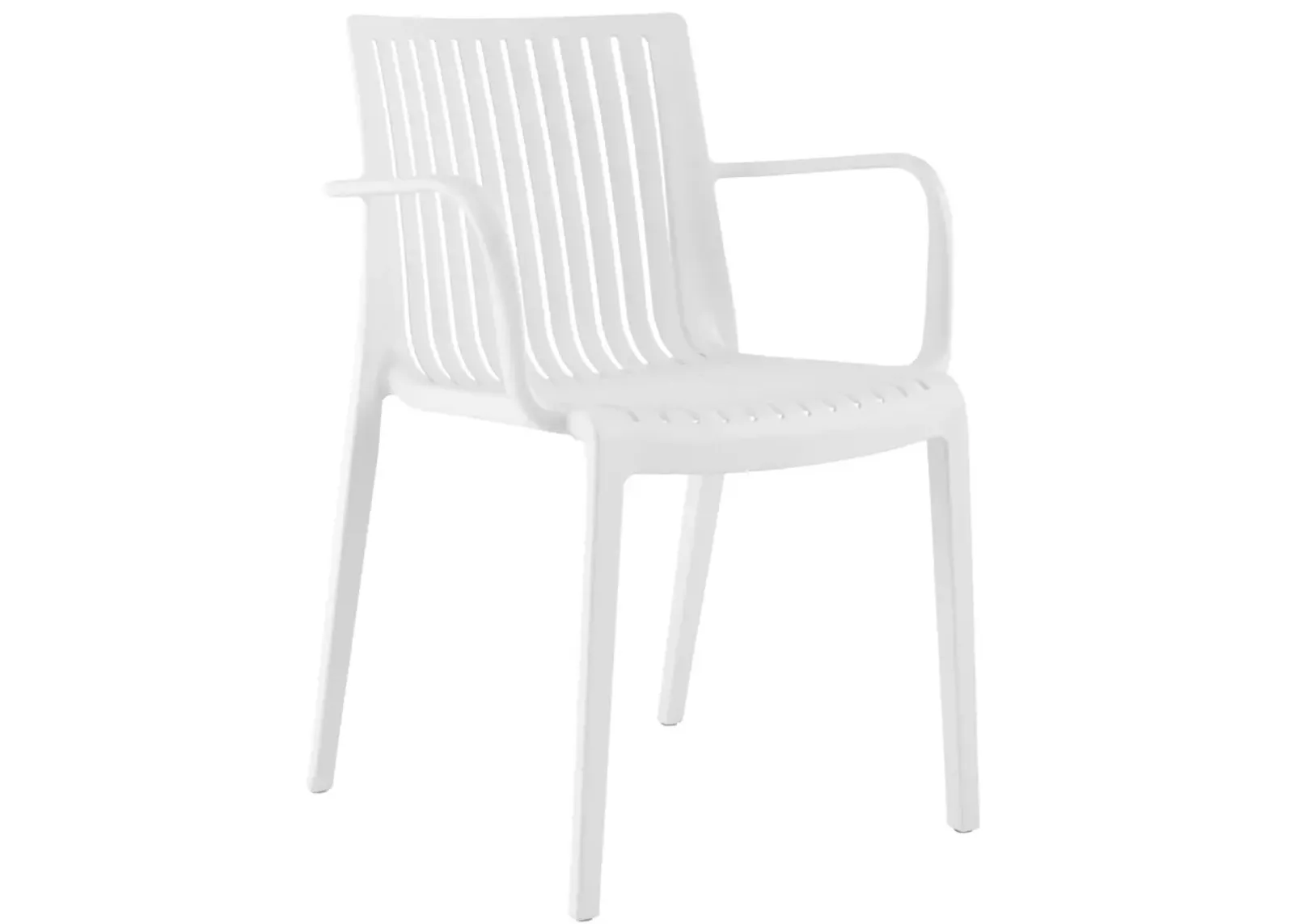 Milos Slat Dining Chair - White