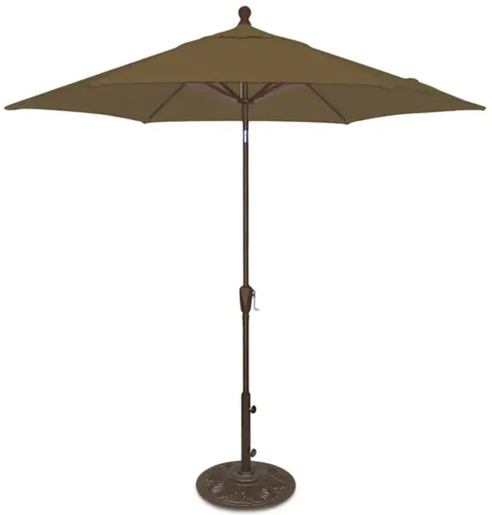 9  Market Umbrella With Bronze Pole - Sesame Linen