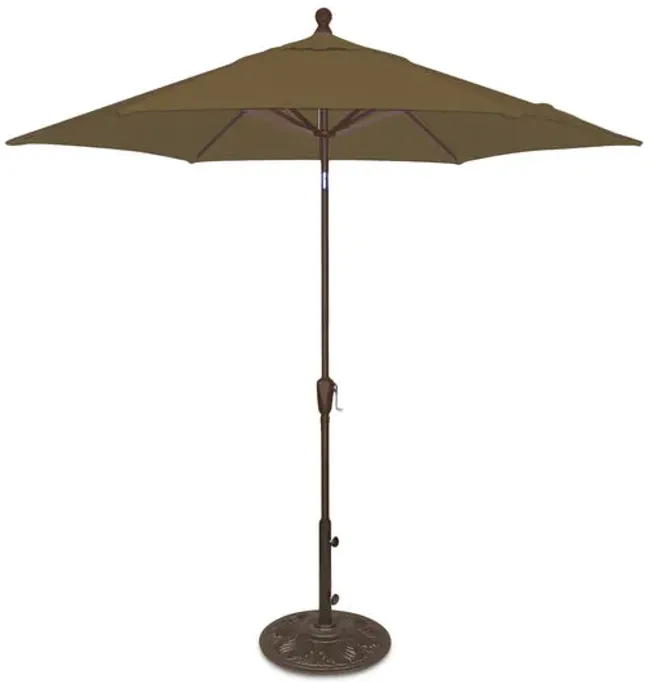 9  Market Umbrella With Bronze Pole - Sesame Linen