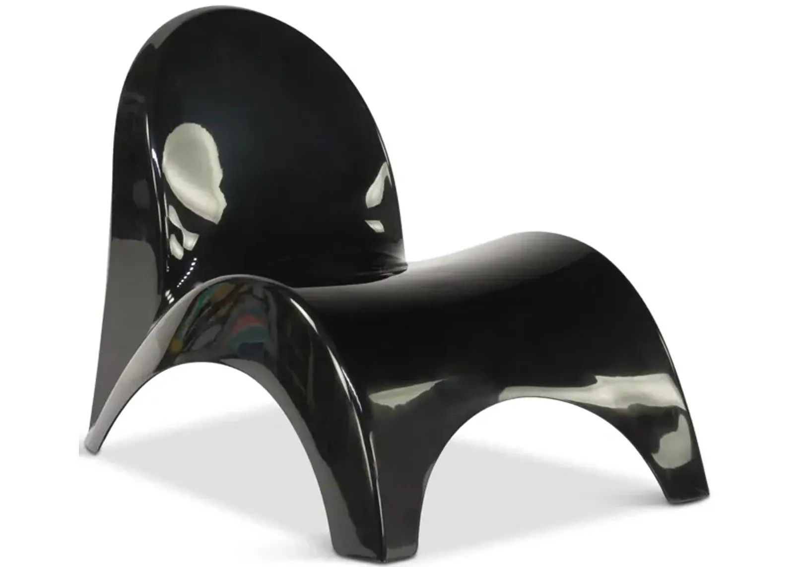 Angel s Trumpet Patio Lounge Chair - Black