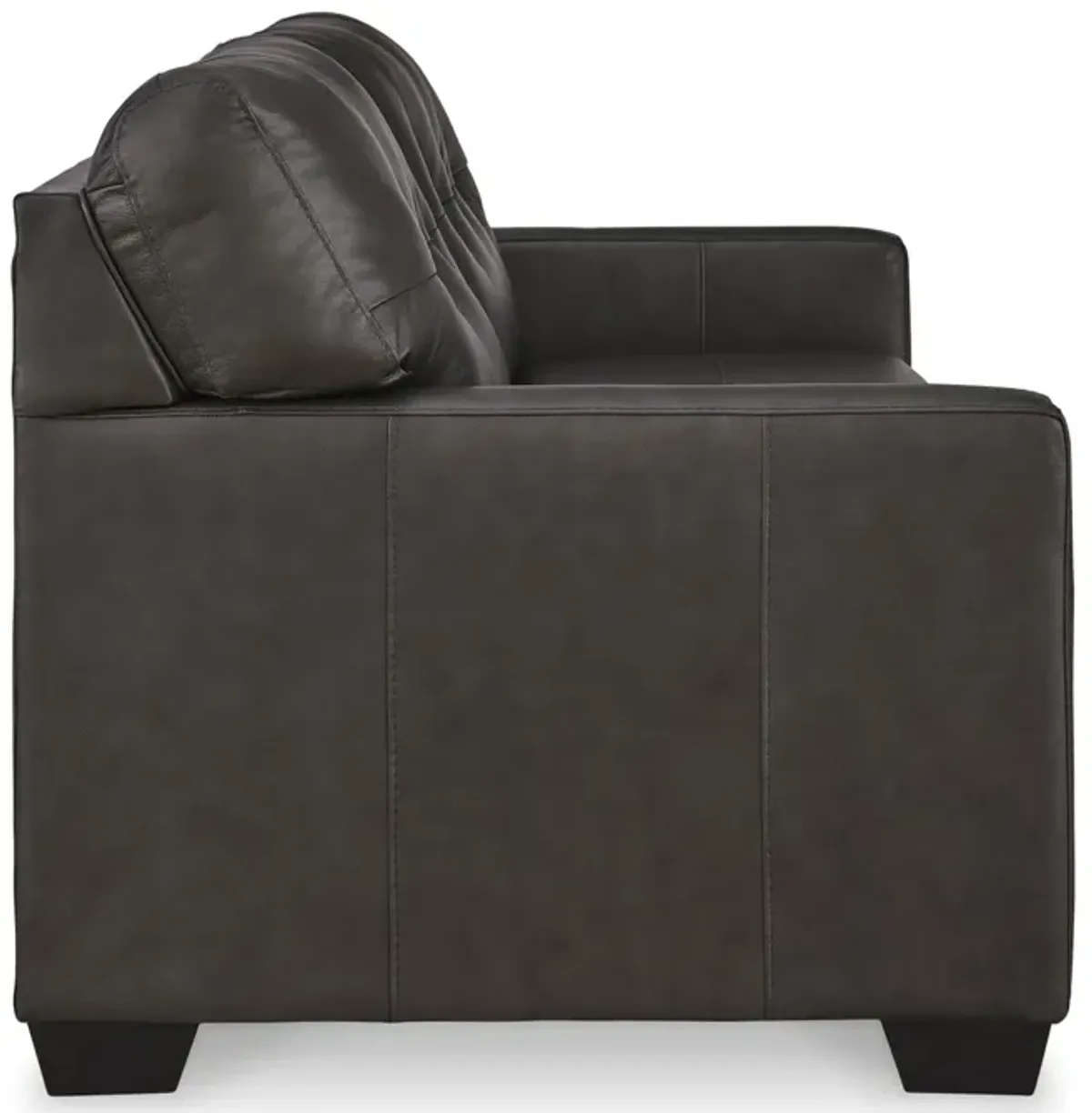 Elsa Leather Full Sleeper Sofa - Storm