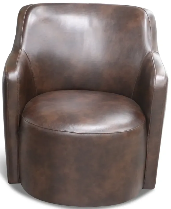 Kalla Swivel Chair - Chocolate