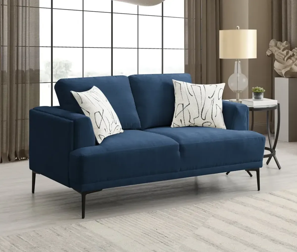 Meril Loveseat - Midnight