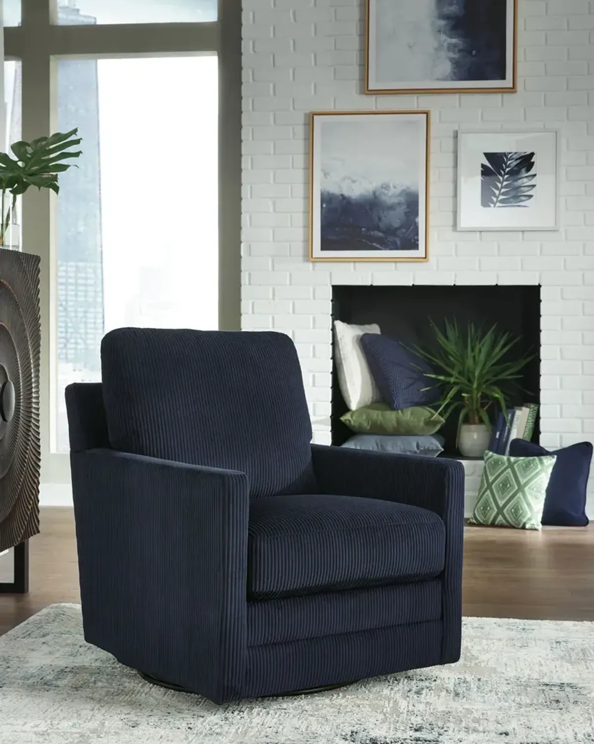 Destiny Swivel Chair - Navy