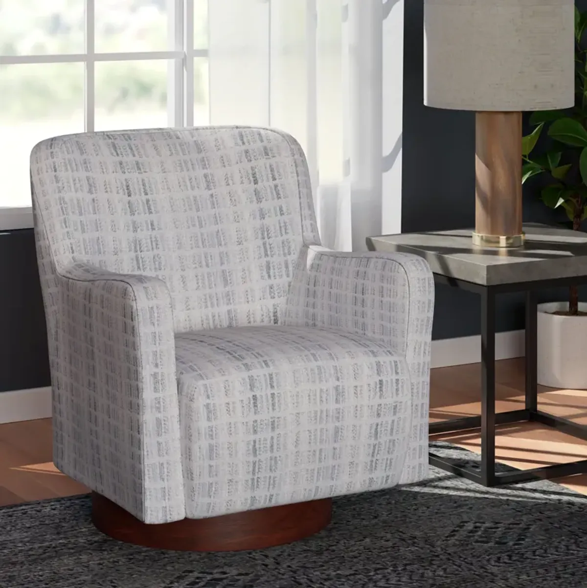 Gemmy Swivel Chair - Mist