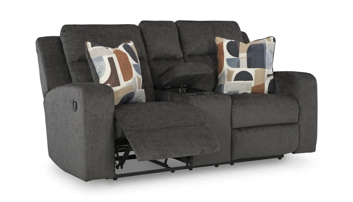 Lindy Reclining Loveseat with Console