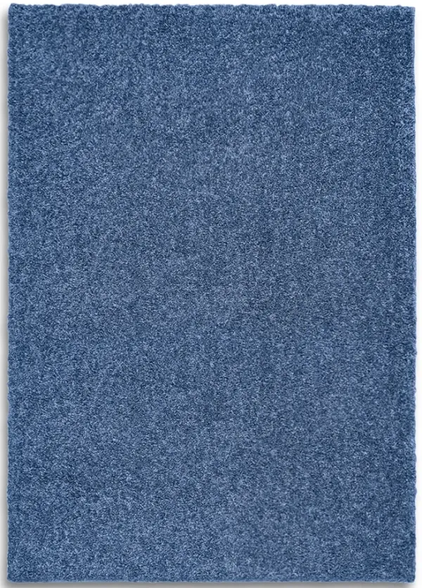 Bella Indigo Shag Area Rug - 5 0  X 7 0 