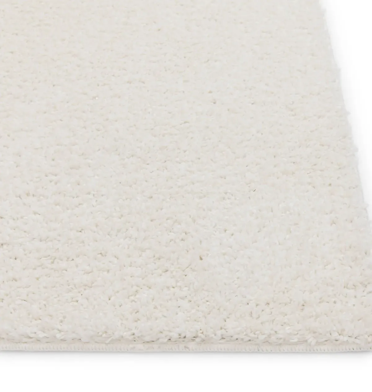 Taylor White Cream Shag Area Rug - 5 3  X 7 0 