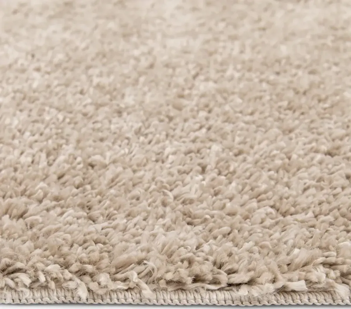 Taylor Beige Shag Area Rug - 5 3  x 7 0 