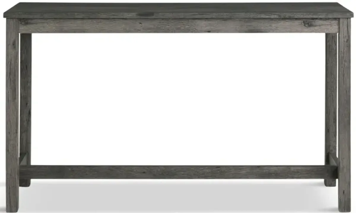 Rodman Sofa Bar Table With 3 Stools - Charcoal