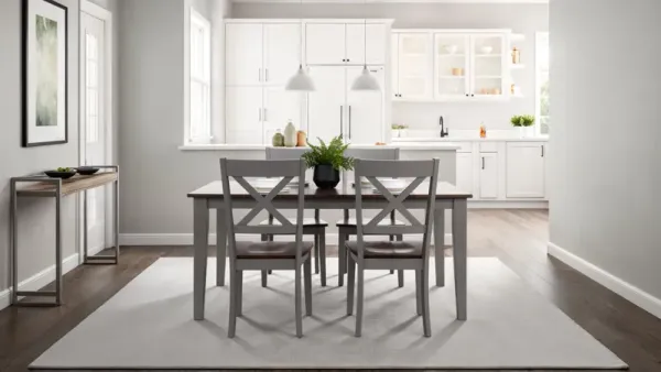   La Carte Dining Table With 4 Chairs - Grey