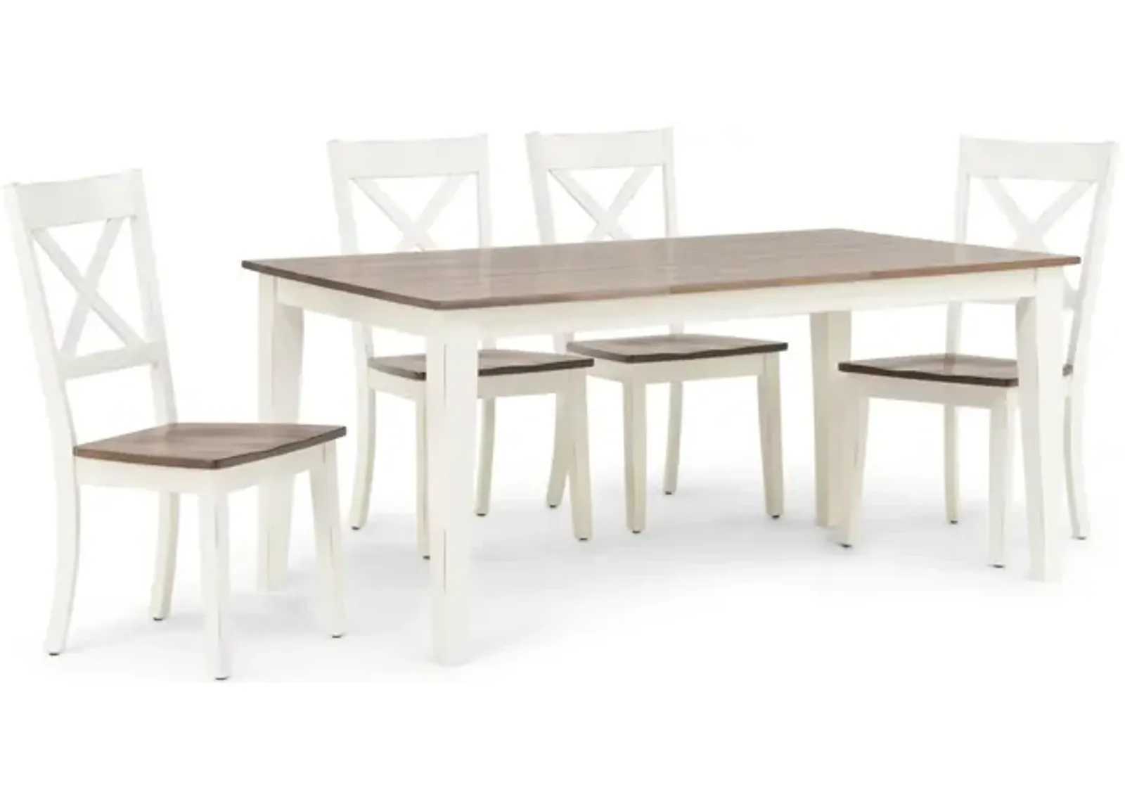   La Carte Dining Table And 4 Chairs - White