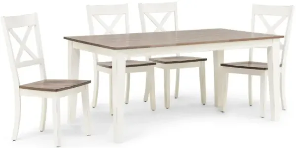   La Carte Dining Table With 4 Chairs - White