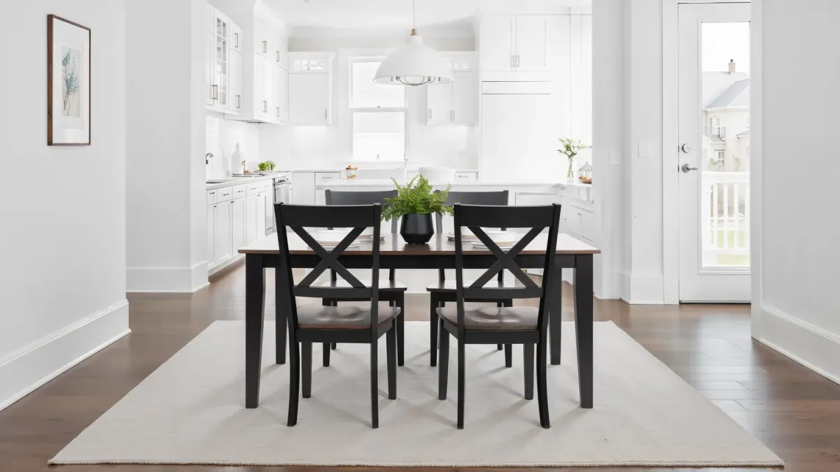   La Carte Dining Table And 4 Chairs - Black