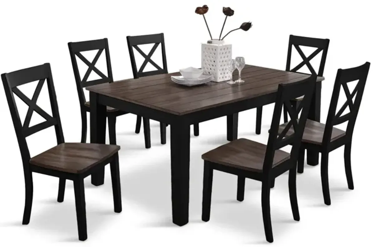   La Carte Dining Table And 4 Chairs - Black