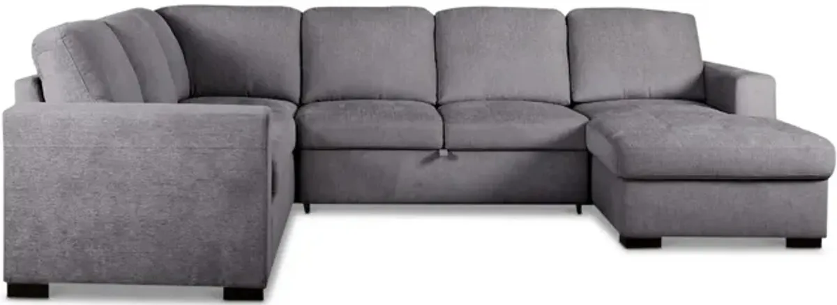 Louden Sleeper Sectional With Storage Chaise - Right Arm Facing Chaise